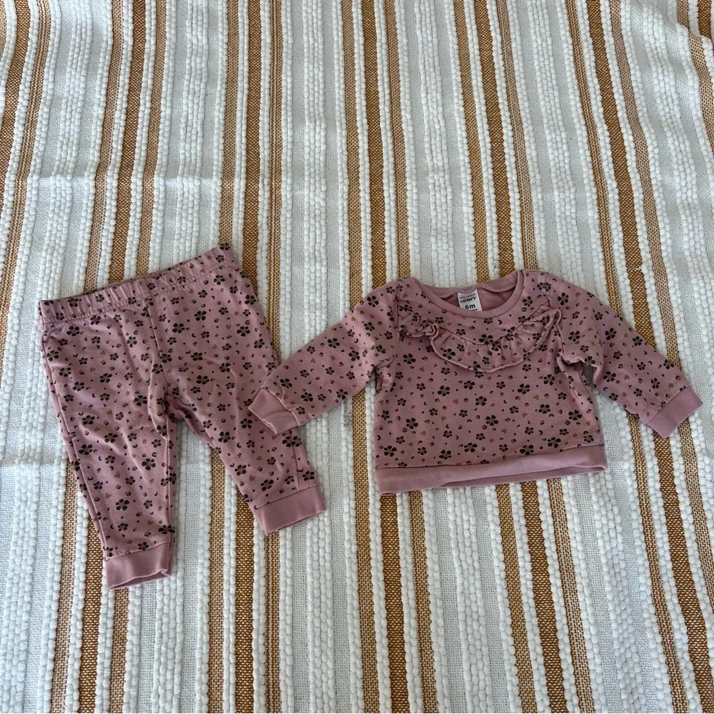 Baby 2-Piece Floral Top & Legging Set 6M‎